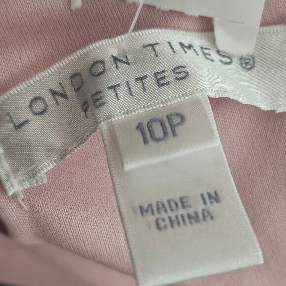 London Times Knee Length Bodycon Dress Size 10 Petite - Picture 3 of 4